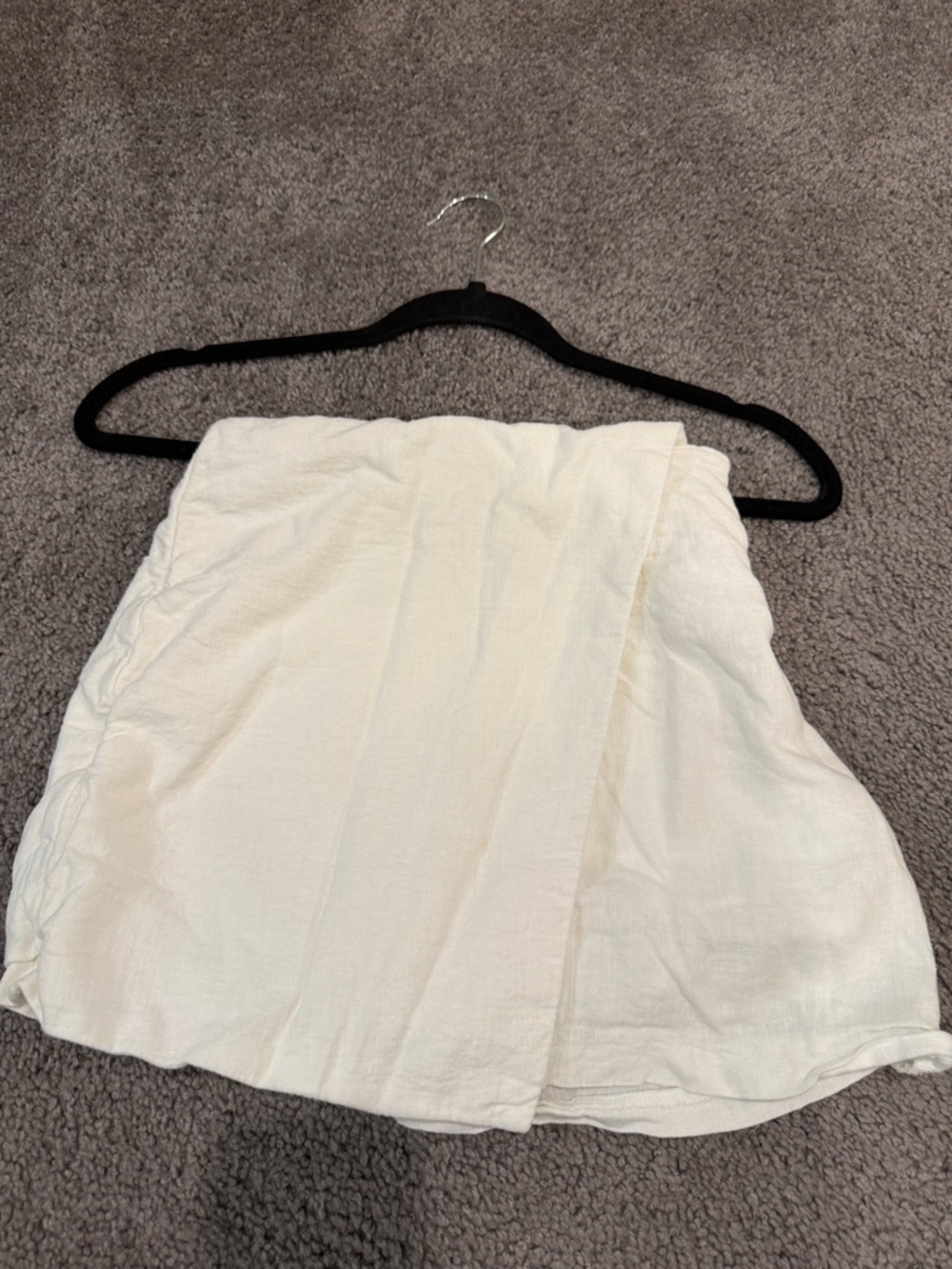 Abercrombie & Fitch Cream Mini Skirt with Built in Shorts